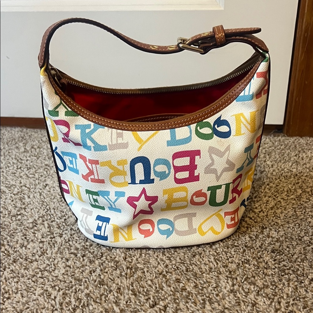 Dooney & Bourke Multicolor Logo Hobo Bag